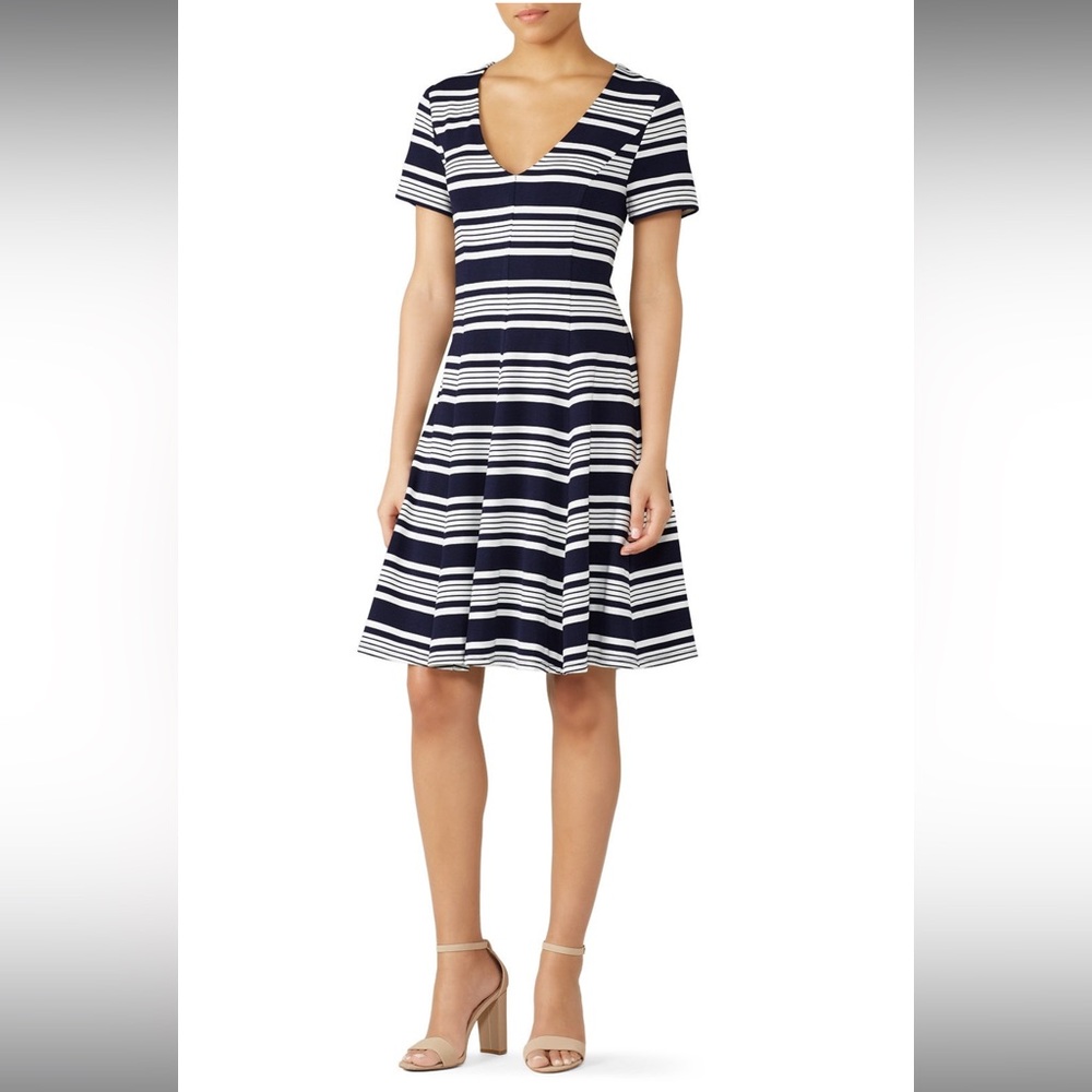 Slate & Willow Navy Nautical Stripe Dress